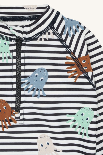UV-Shirt (Badeshirt) "Maiak Boy", Ringel und Quallen - Hust&Claire