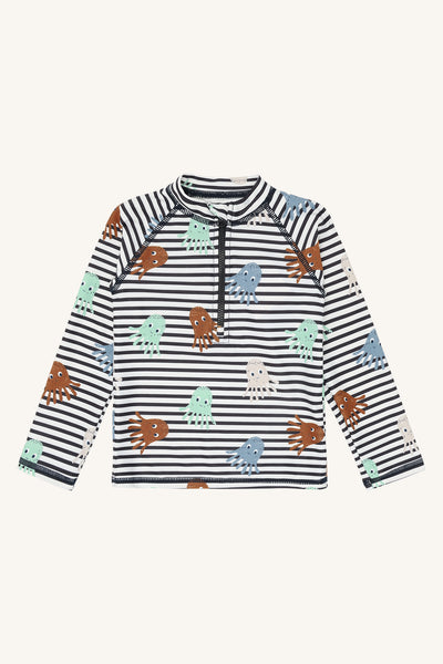 UV-Shirt (Badeshirt) "Maiak Boy", Ringel und Quallen - Hust&Claire