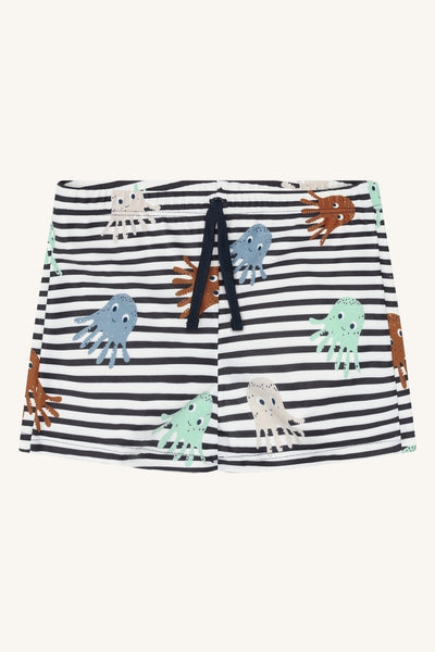 Badehose mit UV-Schutz ."Haki", Ringel und Quallen - Hust&Claire