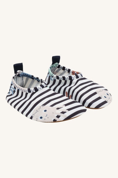 Badeschuhe "Fabian", Streifen und Quallen - Hust&Claire