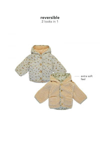 Jacke "Gelves" (Wendejacke),  Hellbeige/Tierprint - Noppies