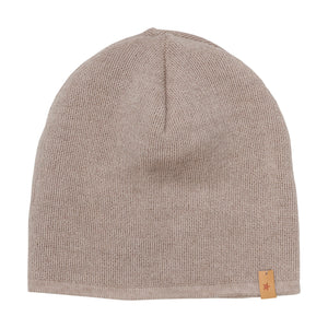 Beanie aus Wolle, Beige meliert - Huttelihut