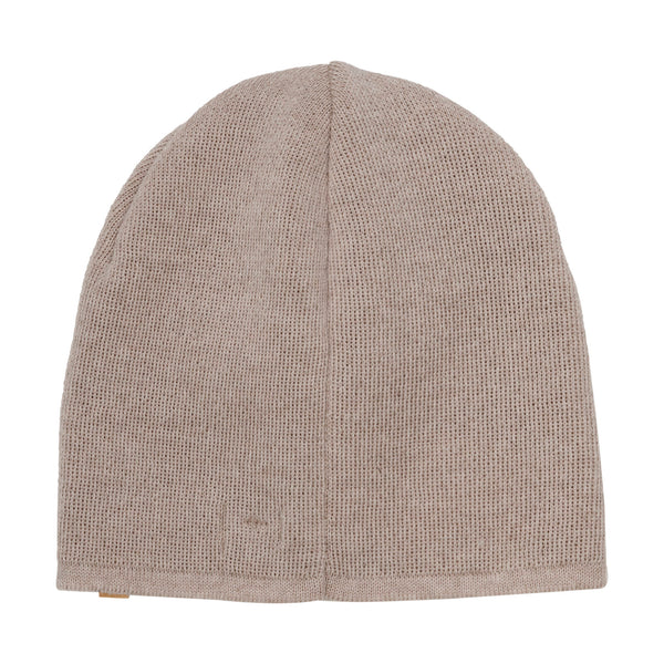 Beanie aus Wolle, Beige meliert - Huttelihut