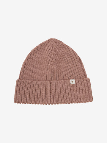 Strickmütze (Beanie), Wolle, Rosé (Burlwood) - Huttelihut