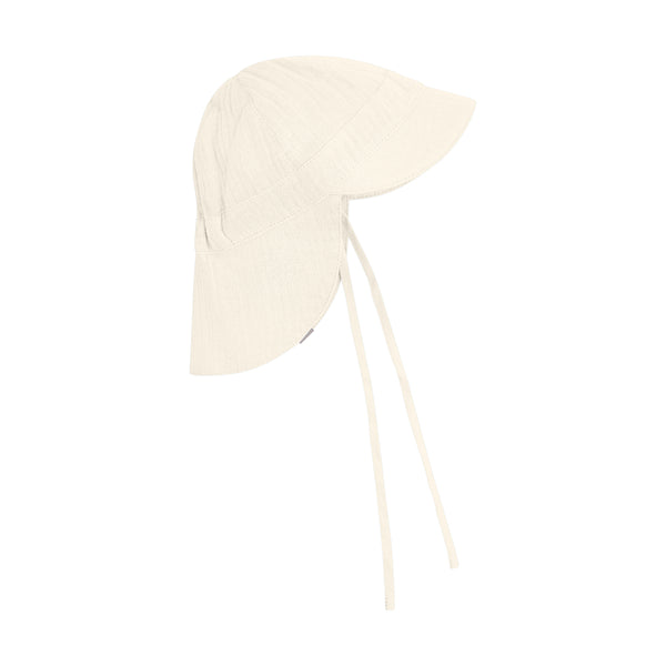 Sonnenhut, Musselin/Baumwolle, Antique White (Wollweiß) - Huttelihut