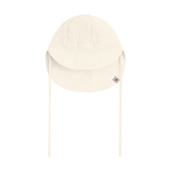 Sonnenhut, Musselin/Baumwolle, Antique White (Wollweiß) - Huttelihut