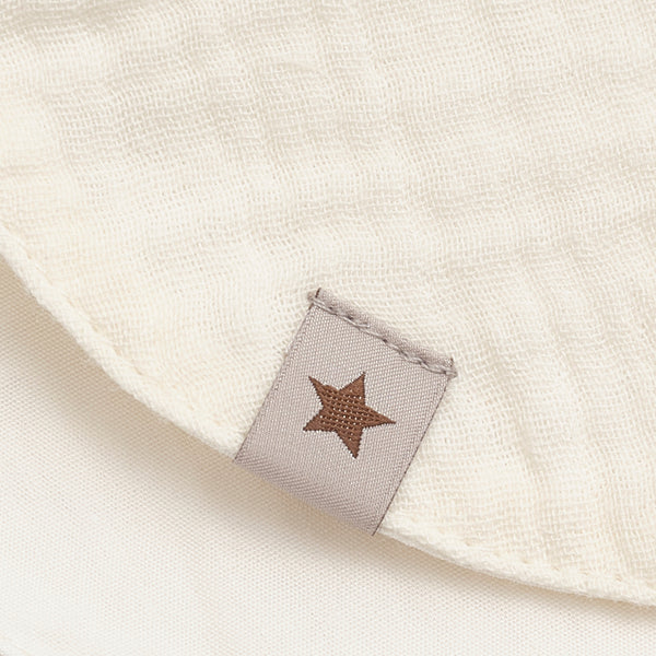Sonnenhut, Musselin/Baumwolle, Antique White (Wollweiß) - Huttelihut