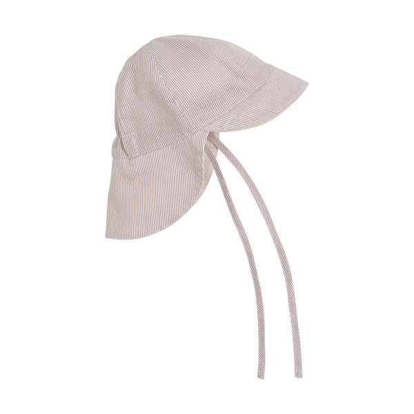 Sonnenhut, Hellbeige/Natur gestreift (White Pepper) - Huttelihut