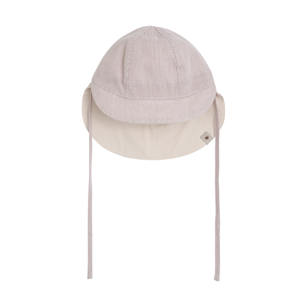 Sonnenhut, Hellbeige/Natur gestreift (White Pepper) - Huttelihut