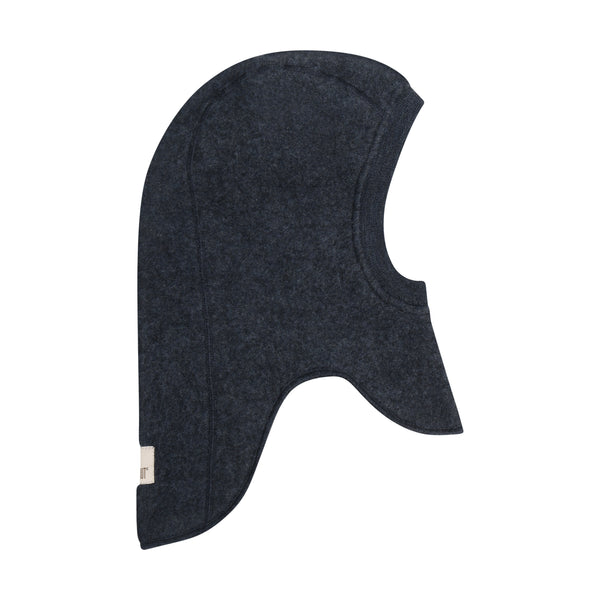 Schlupfmütze (Balaclava), Wollfleece, Marine meliert (Navy Melange) - Huttelihut