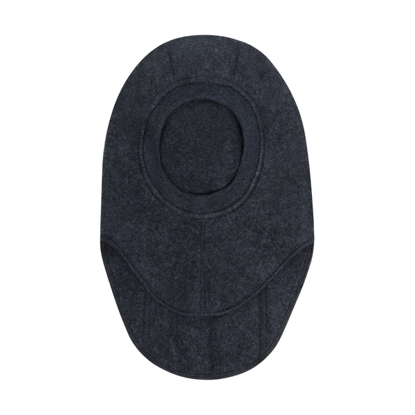 Schlupfmütze (Balaclava), Wollfleece, Marine meliert (Navy Melange) - Huttelihut
