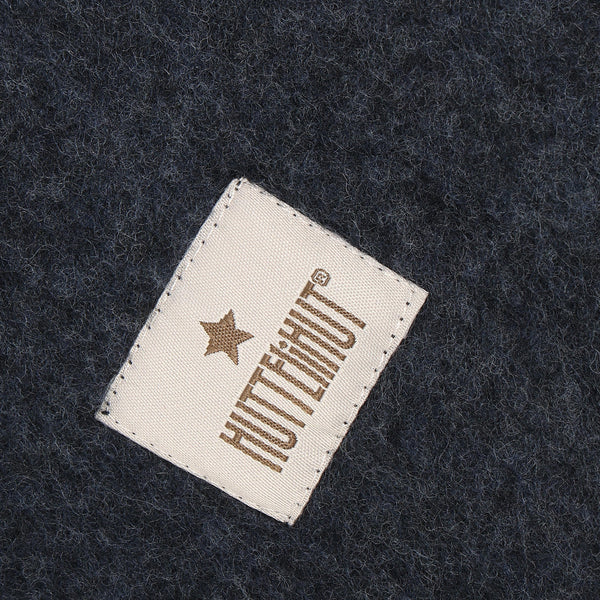 Schlupfmütze (Balaclava), Wollfleece, Marine meliert (Navy Melange) - Huttelihut