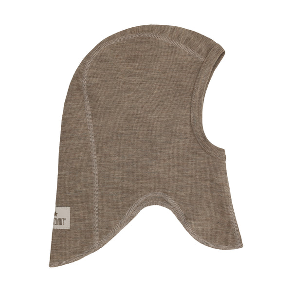 Schlupfmütze (Fahrradmütze, Balaclava), Wolle, Beige meliert (Savannah Melange) - Huttelihut