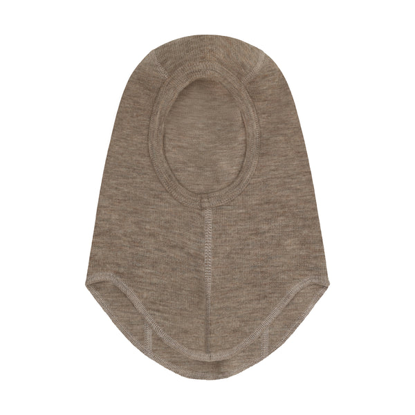 Schlupfmütze (Fahrradmütze, Balaclava), Wolle, Beige meliert (Savannah Melange) - Huttelihut