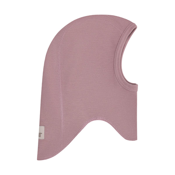 Schlupfmütze (Fahrradmütze, Balaclava), Wolle, Rosa (Woodrose) - Huttelihut