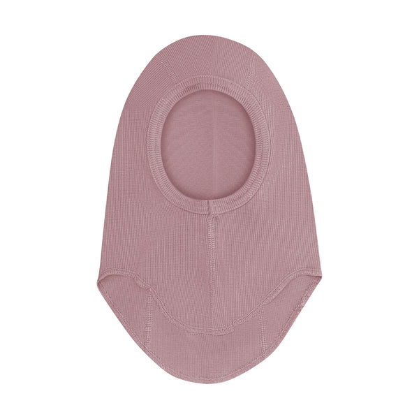 Schlupfmütze (Fahrradmütze, Balaclava), Wolle, Rosa (Woodrose) - Huttelihut