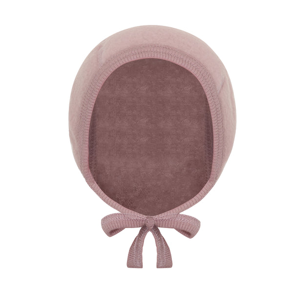 Babymütze (Erstlingsmütze), Wollfleece, Rosa (Woodrose) - Huttelihut