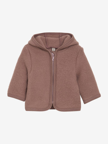 Jacke aus Wollfleece, Rosé (Burlwood)- Huttelihut