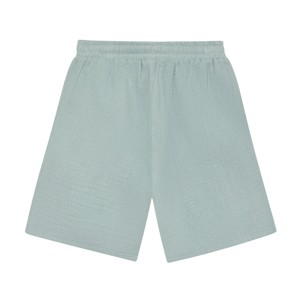 Bermudas (kurze Hose), Musselin, Gray Mist (Sanftes Mint) - Huttelihut