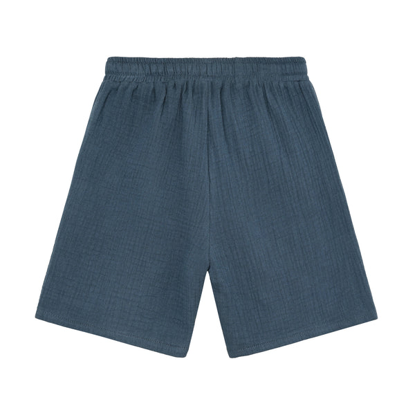 Bermudas (kurze Hose), Musselin, Meeresblau (Bering Sea) - Huttelihut