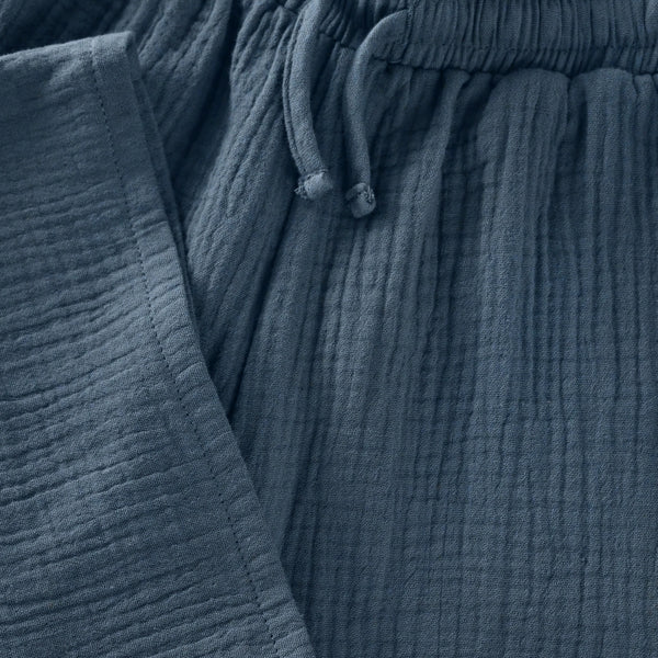 Bermudas (kurze Hose), Musselin, Meeresblau (Bering Sea) - Huttelihut
