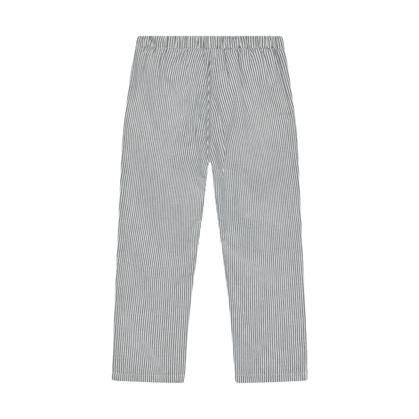 Hose, fein gestreift, Marine/Wollweiß - Huttelihut