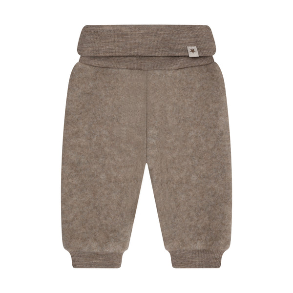 Hose, Wollfleece, Beige meliert (Savannah Melange) - Huttelihut