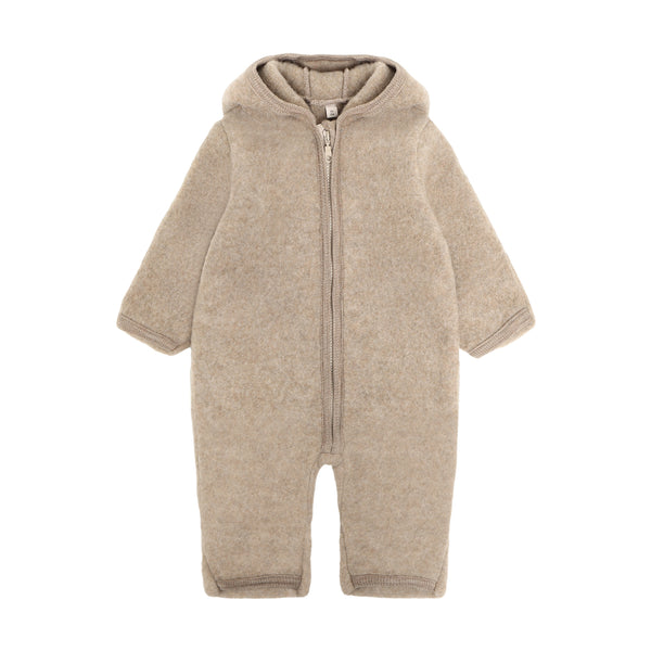 Overall, Wollfleece, Beige meliert (Savannah Melange) - Huttelihut