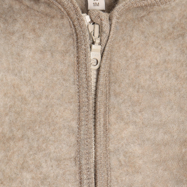 Overall, Wollfleece, Beige meliert (Savannah Melange) - Huttelihut