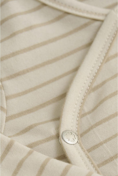 Wickelshirt "Nour" , Off White/Beige geringelt - Noppies