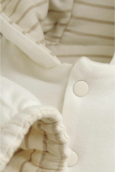 Wendejacke (Cardigan) "Neddie", Natur/Beige geringelt - Noppies