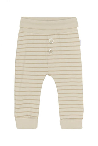 Hose "Neal", Off White/Beige geringelt - Noppies