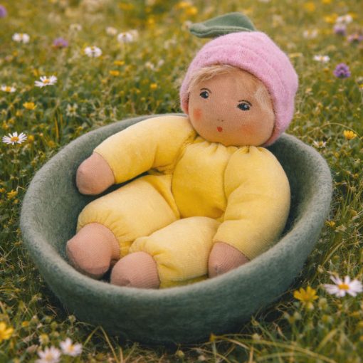 Blütenbaby gelb (Schmusepuppe) - Nanchen Natur
