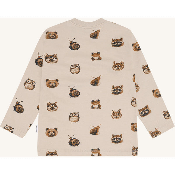 Langarmshirt/Longsleeve "Forest Heads" mit Waldtier-Print - Hust&Claire