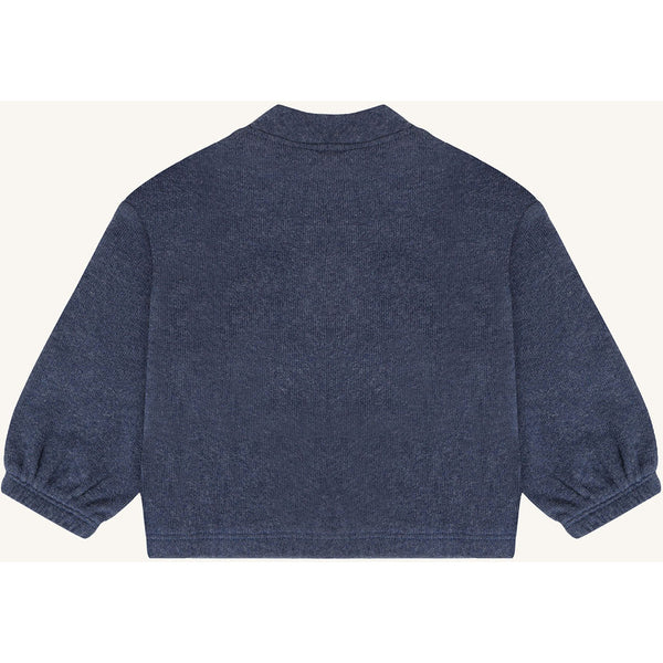 Langarmshirt "Sigurt Fine Knit",  Vintage Indigo (Indigo-Blau) - Hust&Claire