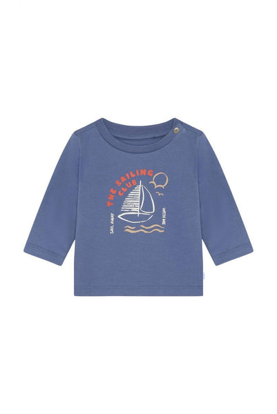 Langarmshirt/Longsleeve "Gray Blue", Segelboot - Noppies