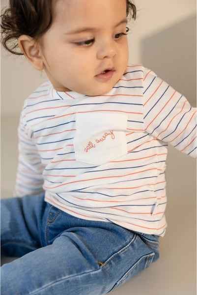 Langarmshirt/Longsleeve "Egret", geringelt - Noppies