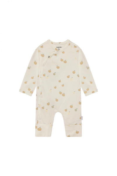 Strampler/Schlafanzug "Egret" mit Apfel-Print - Noppies