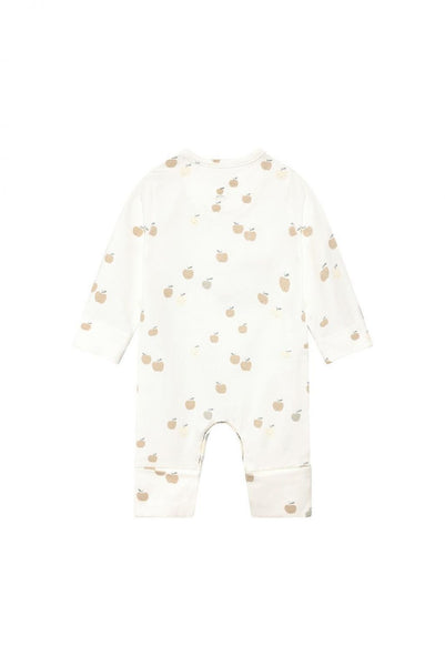 Strampler/Schlafanzug "Egret" mit Apfel-Print - Noppies