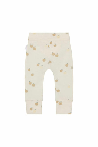 Hose "Egret", Off White mit Apfel-Print - Noppies