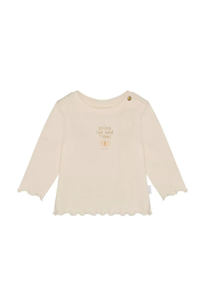 Langarmshirt/Longsleeve "Egret" mit Rüschenkanten  - Noppies