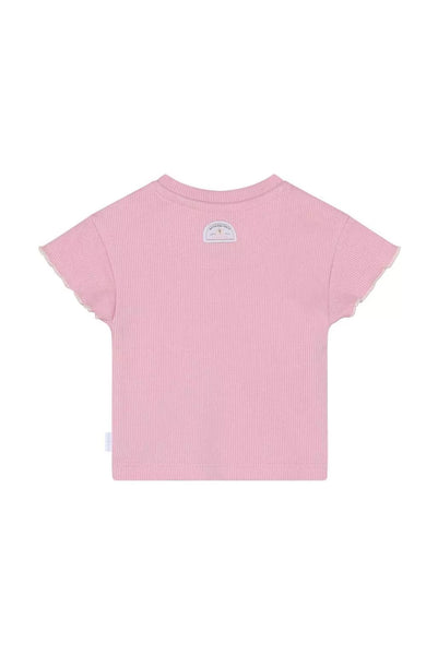 T-Shirt "Pink Nectar" mit kleinen Rüschen - Noppies