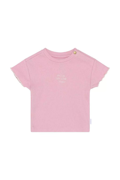 T-Shirt "Pink Nectar" mit kleinen Rüschen - Noppies