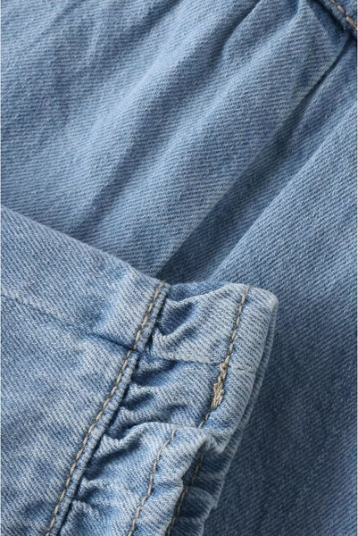 Weiche Jeans mit Rüschen, Light Blue Denim - Noppies