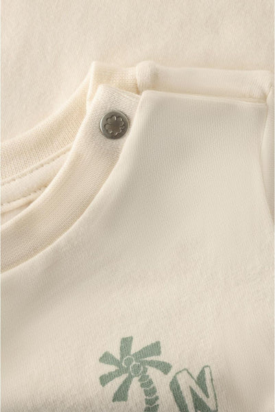 T-Shirt "Egret" mit kleinem Palmen-Print - Noppies