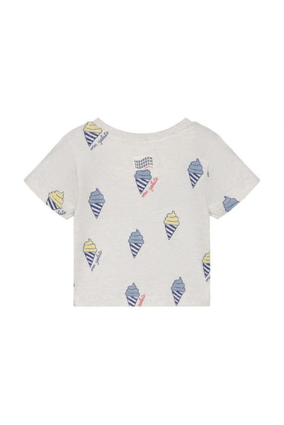 T-Shirt "Oatmeal Melange", Eis-Print - Noppies