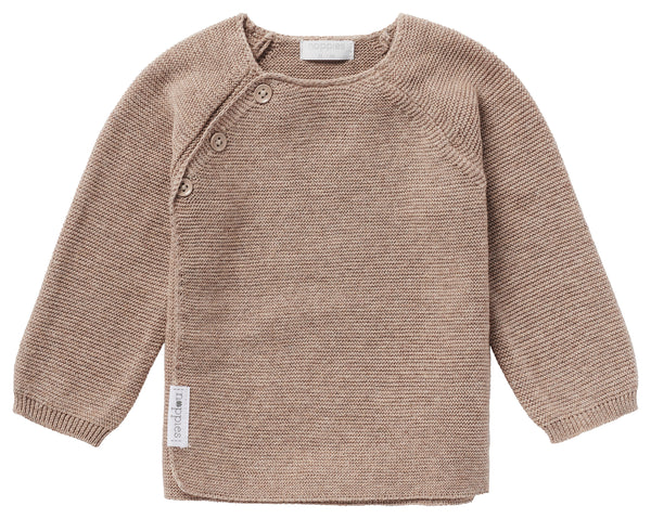Für Frühchen: Strickjacke Pino, Taupe Melange - Noppies