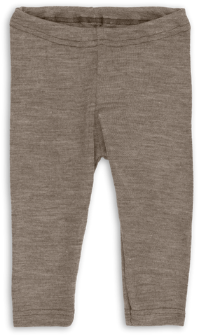 Baby-Legging aus Wolle/Seide, Walnuss  - Engel