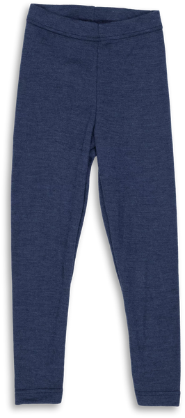 Kinder-Legging aus Wolle/Seide, Marine - Engel
