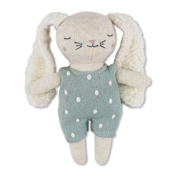 Babyrassel Hase mit Anzug in Puderblau - Ava&Yves